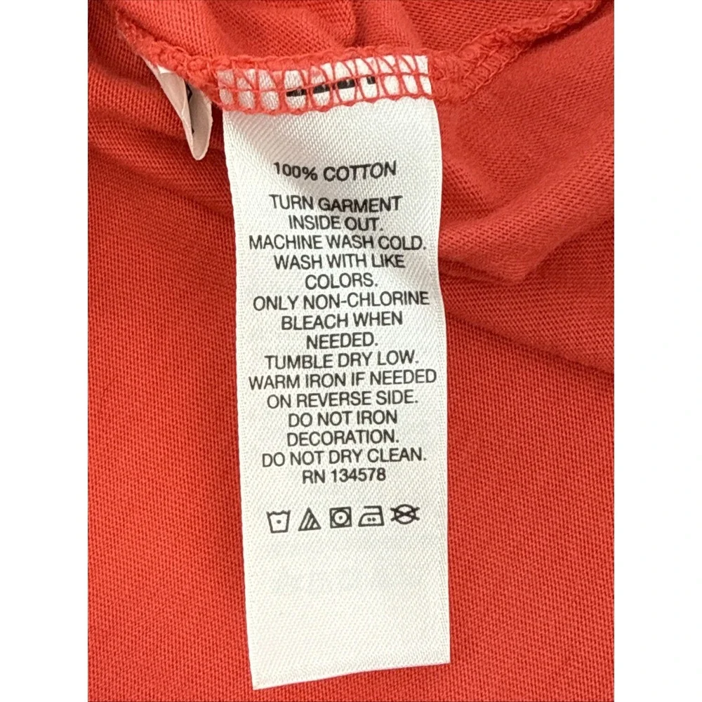 Vineyard Vines Pocket Tee T-Shirt Long Sleeve I Whale You Red Men's Medium S - Picture 6 of 6